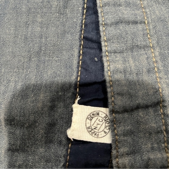 Paper Denim & Cloth button down denim shirt size 10-12 - Picture 4 of 5